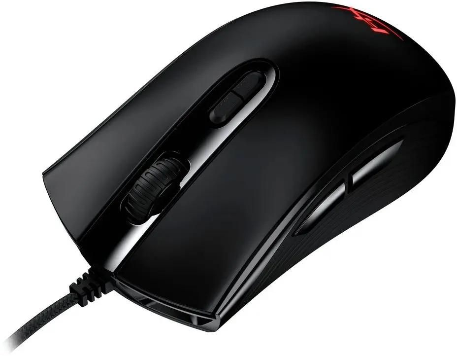 Мышь HYPERX Pulsefire Core, игровая, оптическая, проводная, USB, черный [4p4f8aa]